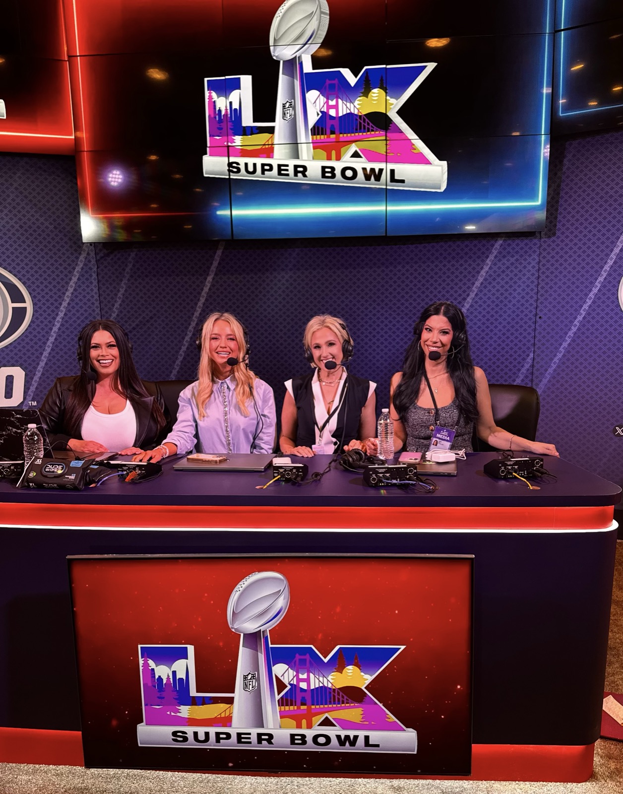 Nikki Kay on a Super Bowl LIX media panel